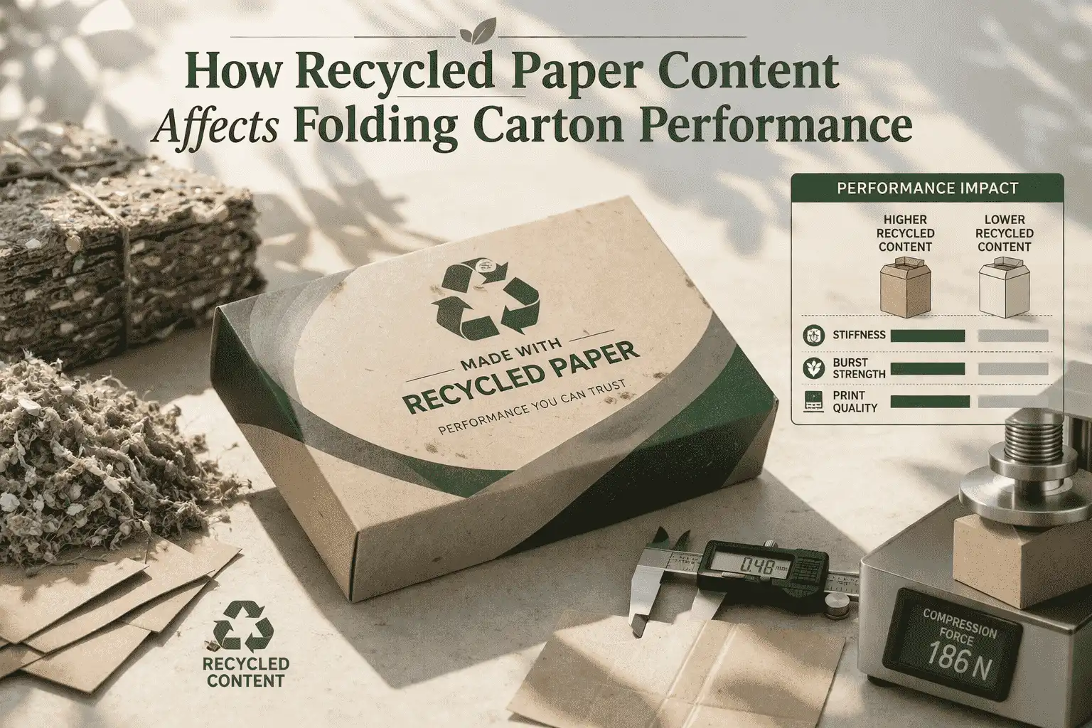 How Recycled Paper Content Affects Folding Carton Performance
